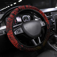PNG 1975 - 2025 Steering Wheel Cover Papua New Guinea 50th Independence Anniversary DT02 Universal Fit Art - Polynesian Pride