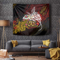 PNG 1975 - 2025 Tapestry Papua New Guinea 50th Independence Anniversary DT02 Art - Polynesian Pride