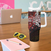 PNG 1975 - 2025 Tumbler With Handle Papua New Guinea 50th Independence Anniversary DT02 - Polynesian Pride