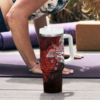PNG 1975 - 2025 Tumbler With Handle Papua New Guinea 50th Independence Anniversary DT02 - Polynesian Pride