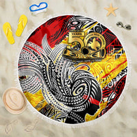 Papua New Guinea 50th Independence Day Beach Blanket Celebrate Our History, Inspire Our Future DT02 One Size 150cm Art - Polynesian Pride