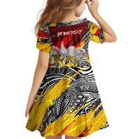 Papua New Guinea 50th Independence Day Family Matching Long Sleeve Bodycon Dress and Hawaiian Shirt Celebrate Our History, Inspire Our Future DT02 - Polynesian Pride
