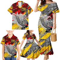 Papua New Guinea 50th Independence Day Family Matching Mermaid Dress and Hawaiian Shirt Celebrate Our History, Inspire Our Future DT02 - Polynesian Pride
