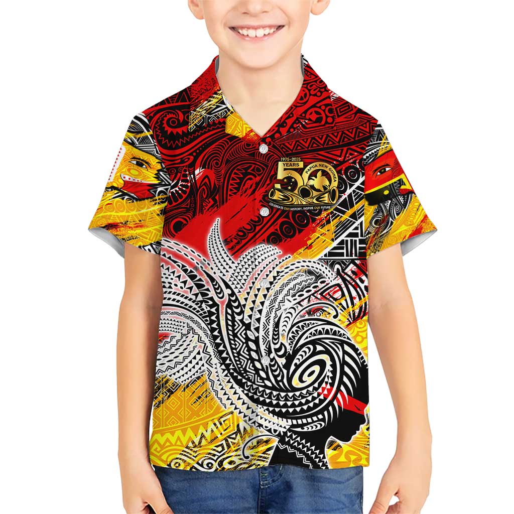Papua New Guinea 50th Independence Day Hawaiian Shirt Celebrate Our History, Inspire Our Future DT02 - Polynesian Pride