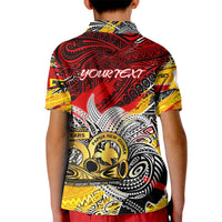 Papua New Guinea 50th Independence Day Kid Polo Shirt Celebrate Our History, Inspire Our Future DT02 - Polynesian Pride