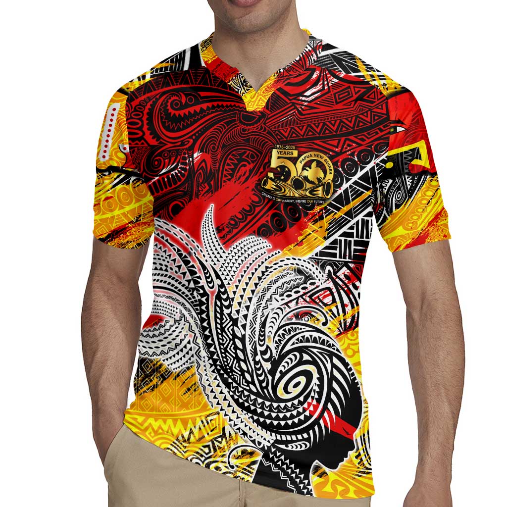 Papua New Guinea 50th Independence Day Rugby Jersey Celebrate Our History, Inspire Our Future