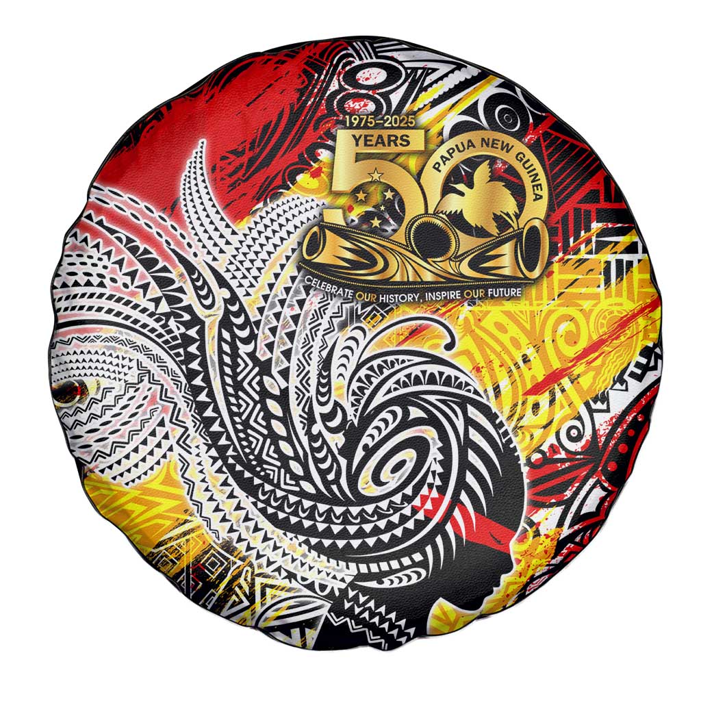 Papua New Guinea 50th Independence Day Spare Tire Cover Celebrate Our History, Inspire Our Future DT02 - Polynesian Pride