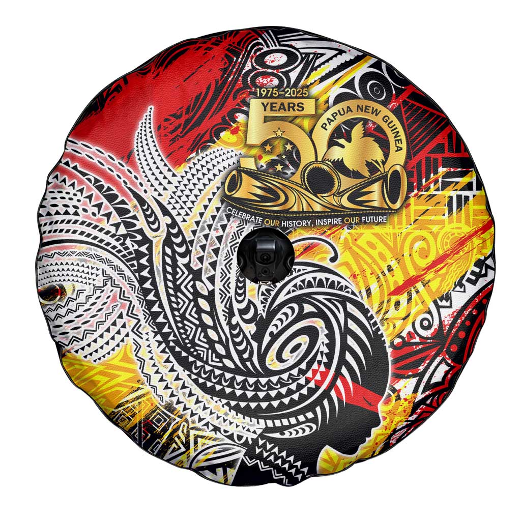Papua New Guinea 50th Independence Day Spare Tire Cover Celebrate Our History, Inspire Our Future DT02 - Polynesian Pride