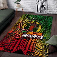 Vanuatu 45th Independence Anniversary Area Rug Embracing Our Traditions Shaping Our Future DT02 Art - Polynesian Pride