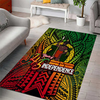 Vanuatu 45th Independence Anniversary Area Rug Embracing Our Traditions Shaping Our Future DT02 - Polynesian Pride
