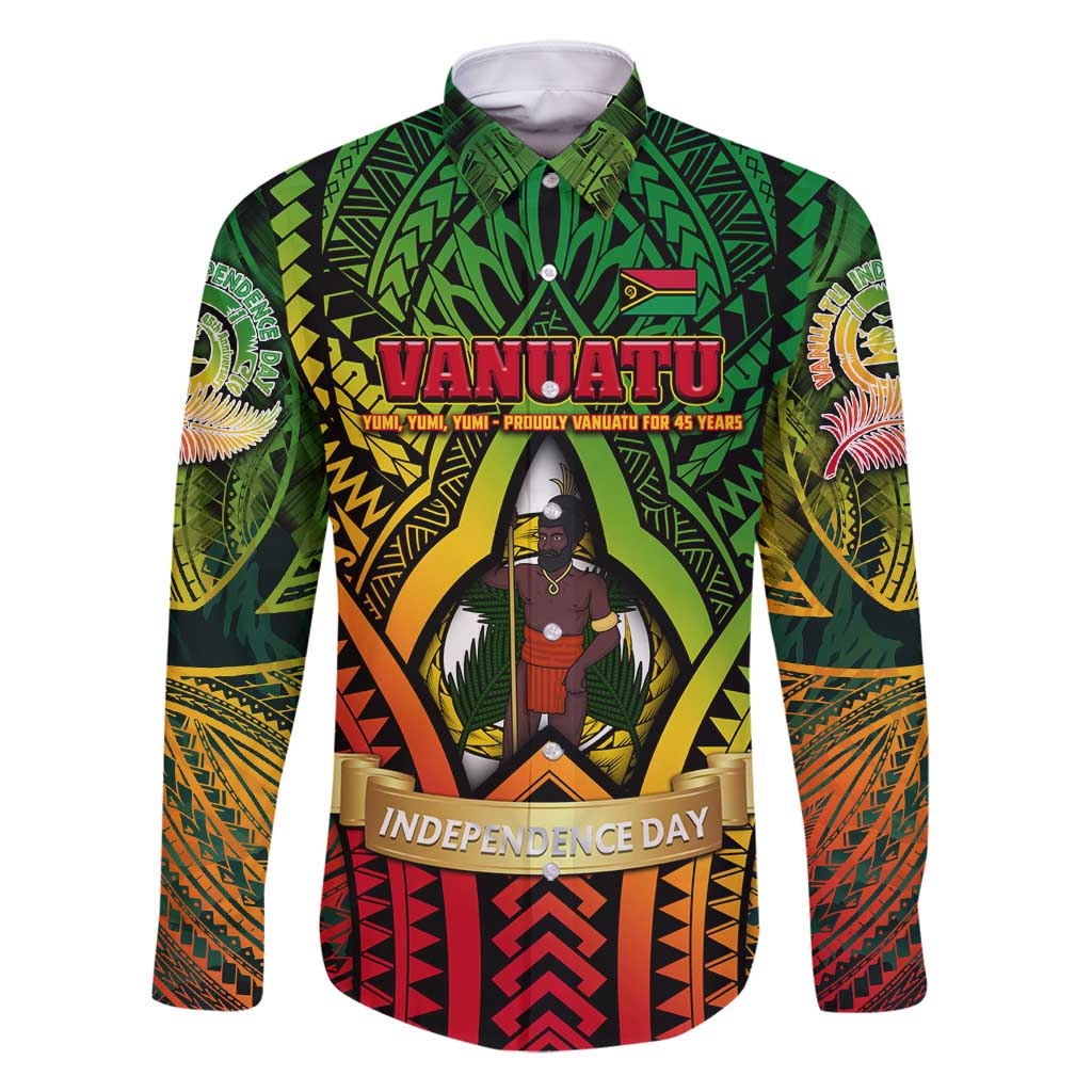 Vanuatu 45th Independence Anniversary Family Matching Mermaid Dress and Hawaiian Shirt Embracing Our Traditions Shaping Our Future