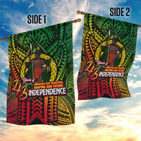 Vanuatu 45th Independence Anniversary Garden Flag Embracing Our Traditions Shaping Our Future