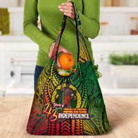 Vanuatu 45th Independence Anniversary Grocery Bag Embracing Our Traditions Shaping Our Future DT02 - Polynesian Pride