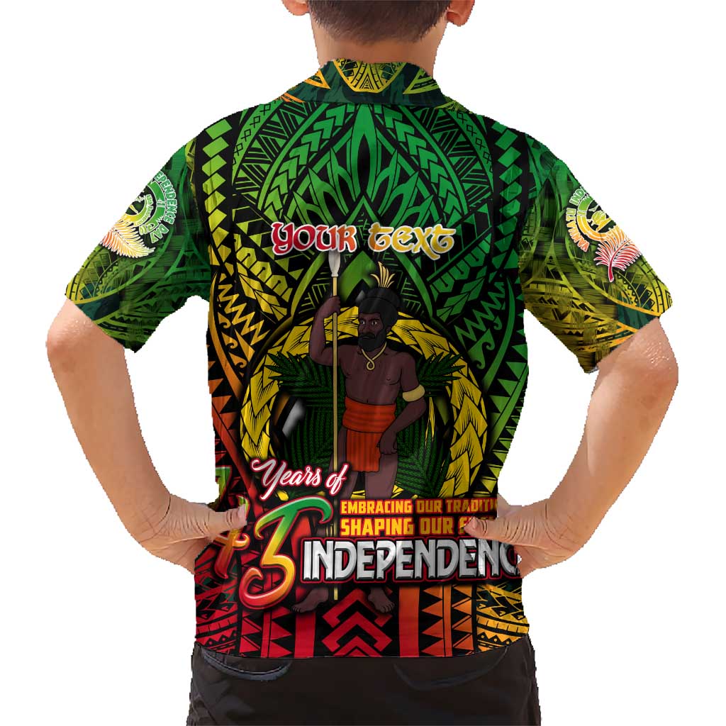 Vanuatu 45th Independence Anniversary Hawaiian Shirt Embracing Our Traditions Shaping Our Future
