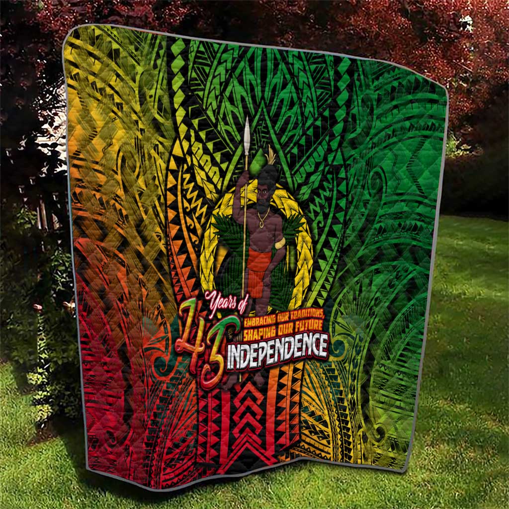 Vanuatu 45th Independence Anniversary Quilt Embracing Our Traditions Shaping Our Future