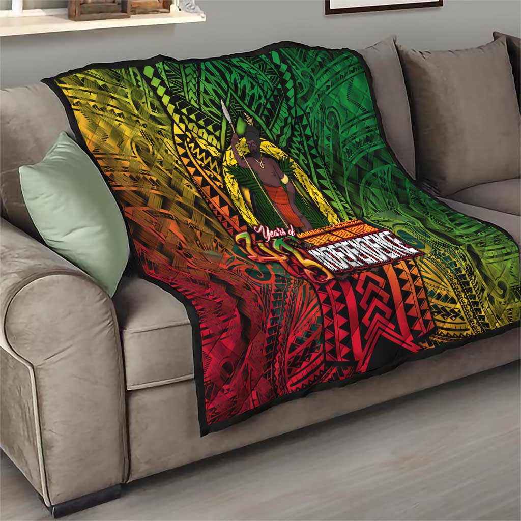 Vanuatu 45th Independence Anniversary Quilt Embracing Our Traditions Shaping Our Future