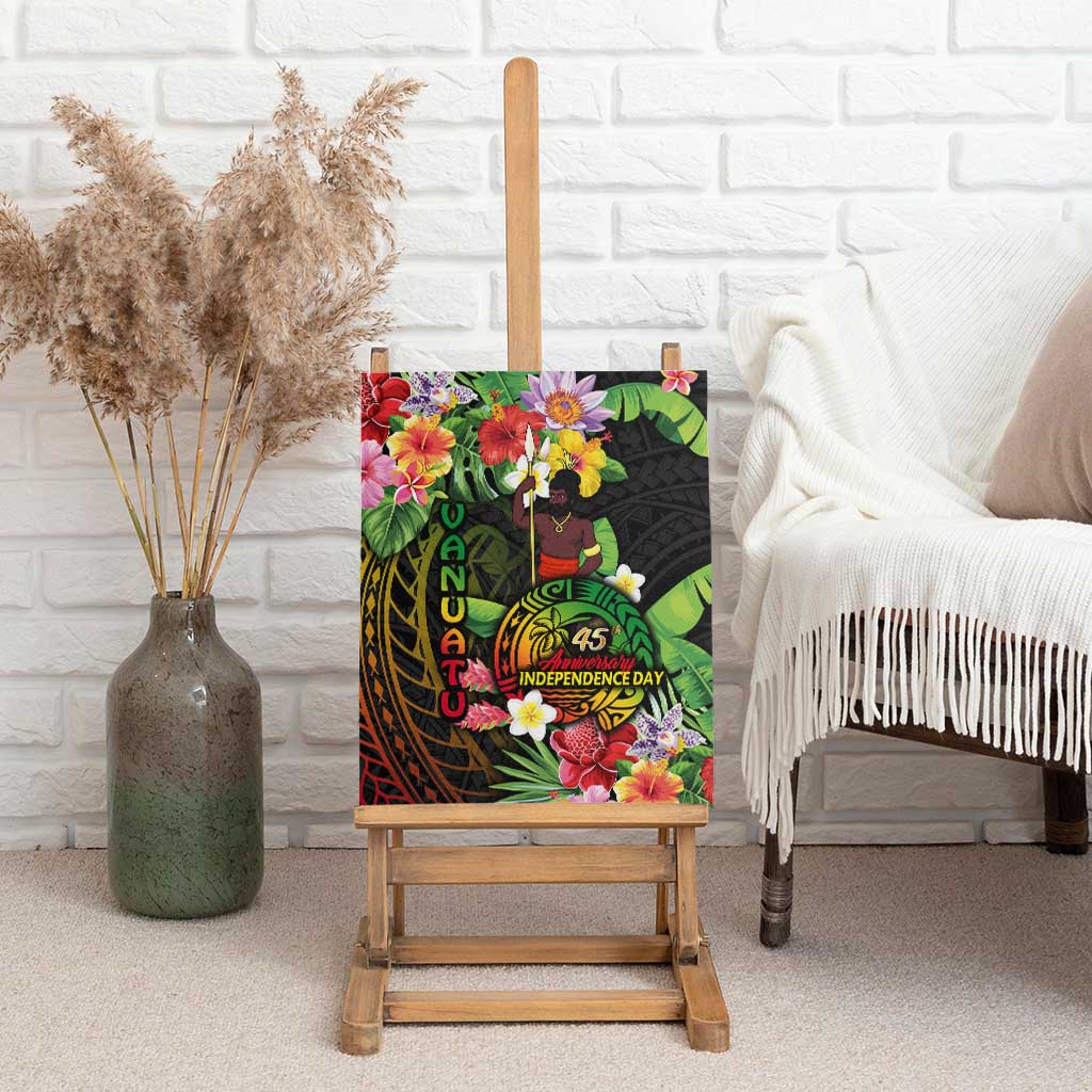 45th Anniversary of Freedom Vanuatu Canvas Wall Art Island Pride Cultural Power Pacific Unity