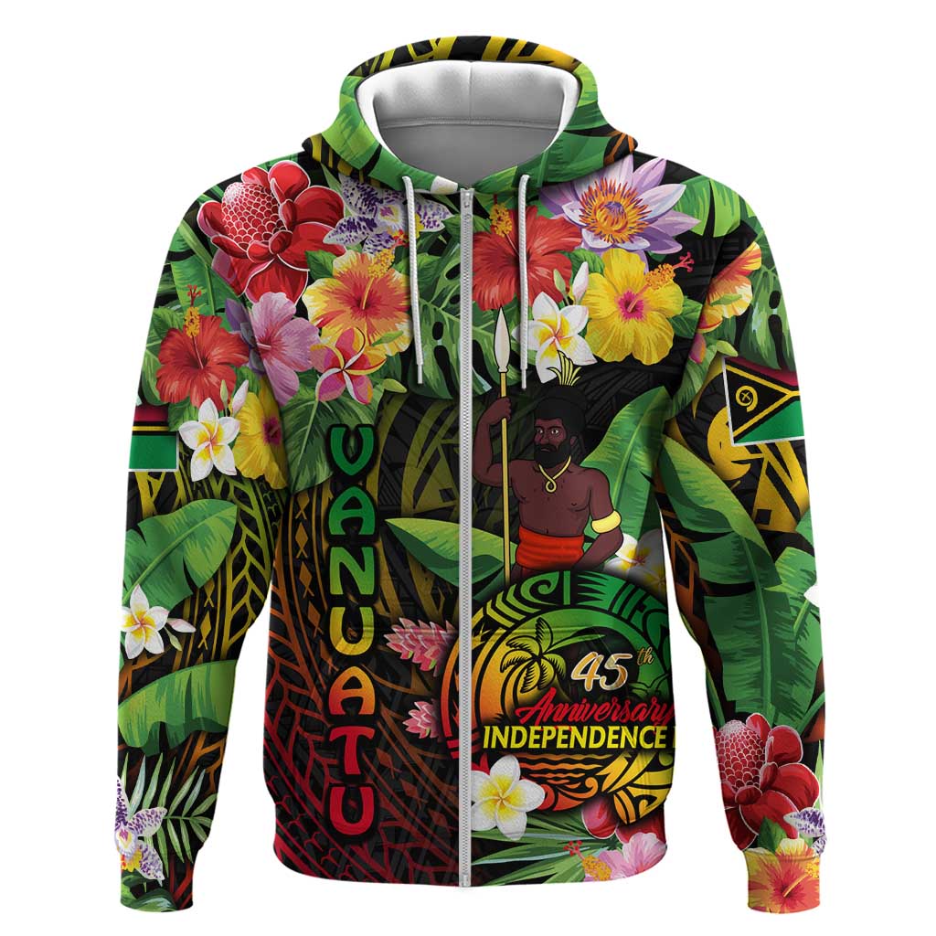 45th Anniversary of Freedom Vanuatu Hoodie Island Pride Cultural Power Pacific Unity