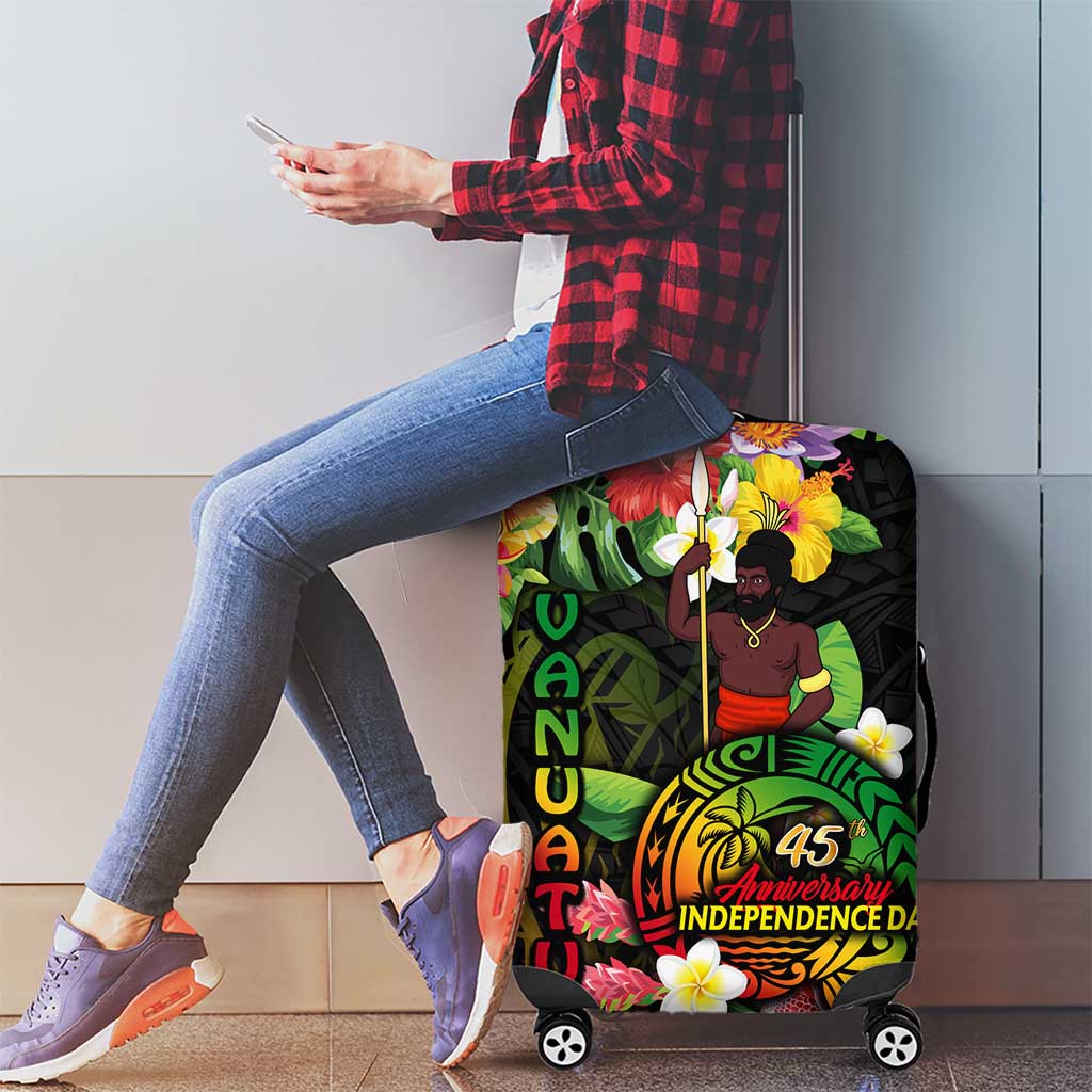 45th Anniversary of Freedom Vanuatu Luggage Cover Island Pride Cultural Power Pacific Unity