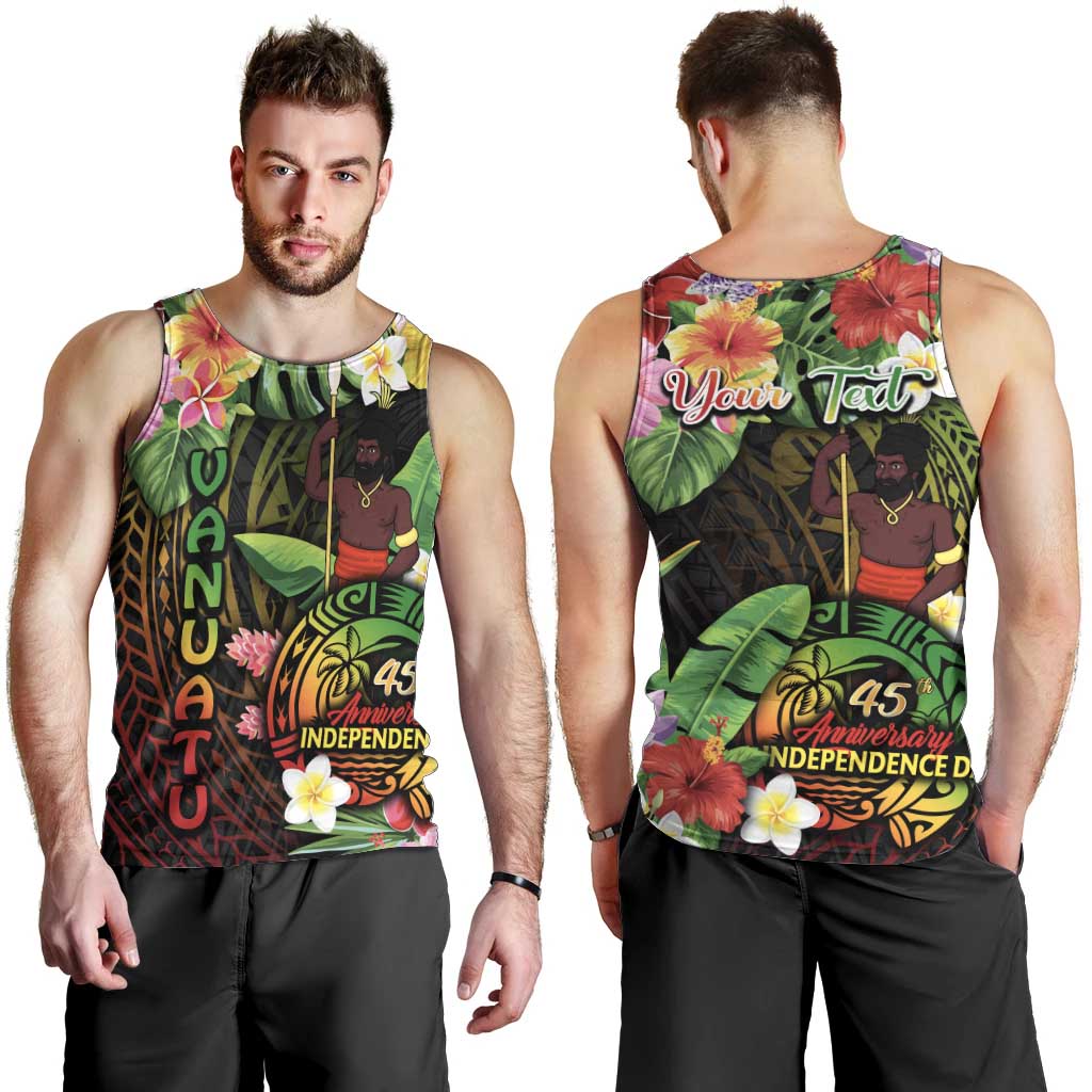 45th Anniversary of Freedom Vanuatu Men Tank Top Island Pride Cultural Power Pacific Unity