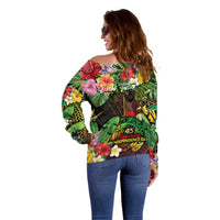 45th Anniversary of Freedom Vanuatu Off Shoulder Sweater Island Pride Cultural Power Pacific Unity