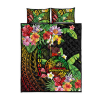 45th Anniversary of Freedom Vanuatu Quilt Bed Set Island Pride Cultural Power Pacific Unity