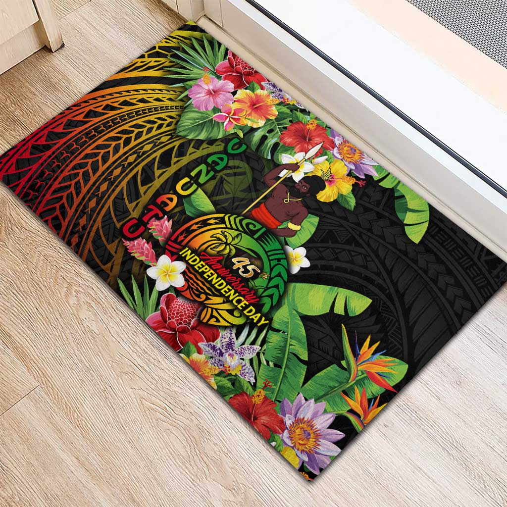 45th Anniversary of Freedom Vanuatu Rubber Doormat Island Pride Cultural Power Pacific Unity