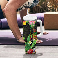 45th Anniversary of Freedom Vanuatu Tumbler With Handle Island Pride Cultural Power Pacific Unity