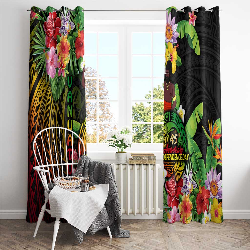 45th Anniversary of Freedom Vanuatu Window Curtain Island Pride Cultural Power Pacific Unity