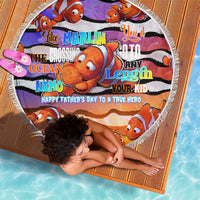 The Ocean Best Dad Beach Blanket Like Marlin Happy Fathers Day To a True Hero - Polynesian Pride