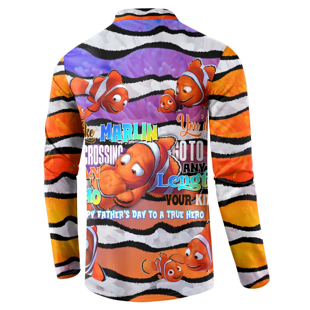 The Ocean Best Dad Button Sweatshirt Like Marlin Happy Fathers Day To a True Hero DT02 - Polynesian Pride