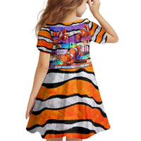 The Ocean Best Dad Family Matching Off The Shoulder Long Sleeve Dress and Hawaiian Shirt Like Marlin Happy Fathers Day To a True Hero - Polynesian Pride