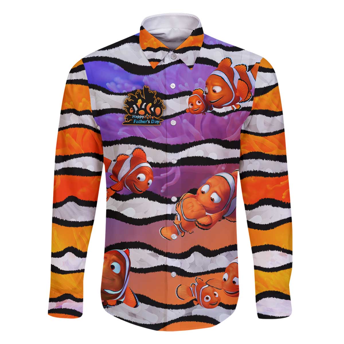 The Ocean Best Dad Family Matching Off The Shoulder Long Sleeve Dress and Hawaiian Shirt Like Marlin Happy Fathers Day To a True Hero - Polynesian Pride