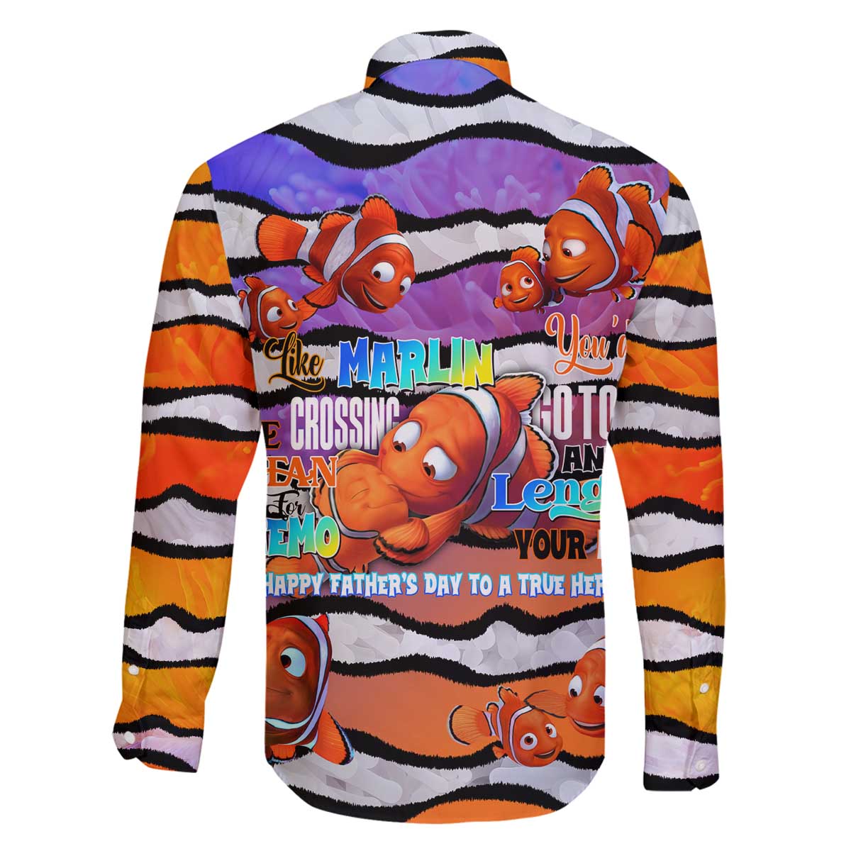 The Ocean Best Dad Family Matching Off The Shoulder Long Sleeve Dress and Hawaiian Shirt Like Marlin Happy Fathers Day To a True Hero - Polynesian Pride