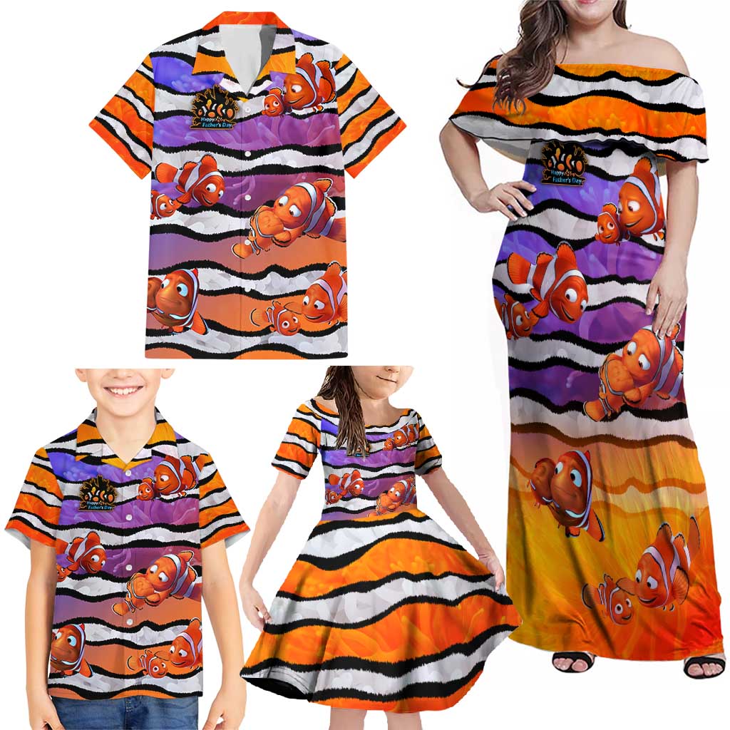 The Ocean Best Dad Family Matching Off Shoulder Maxi Dress and Hawaiian Shirt Like Marlin Happy Fathers Day To a True Hero DT02 - Polynesian Pride