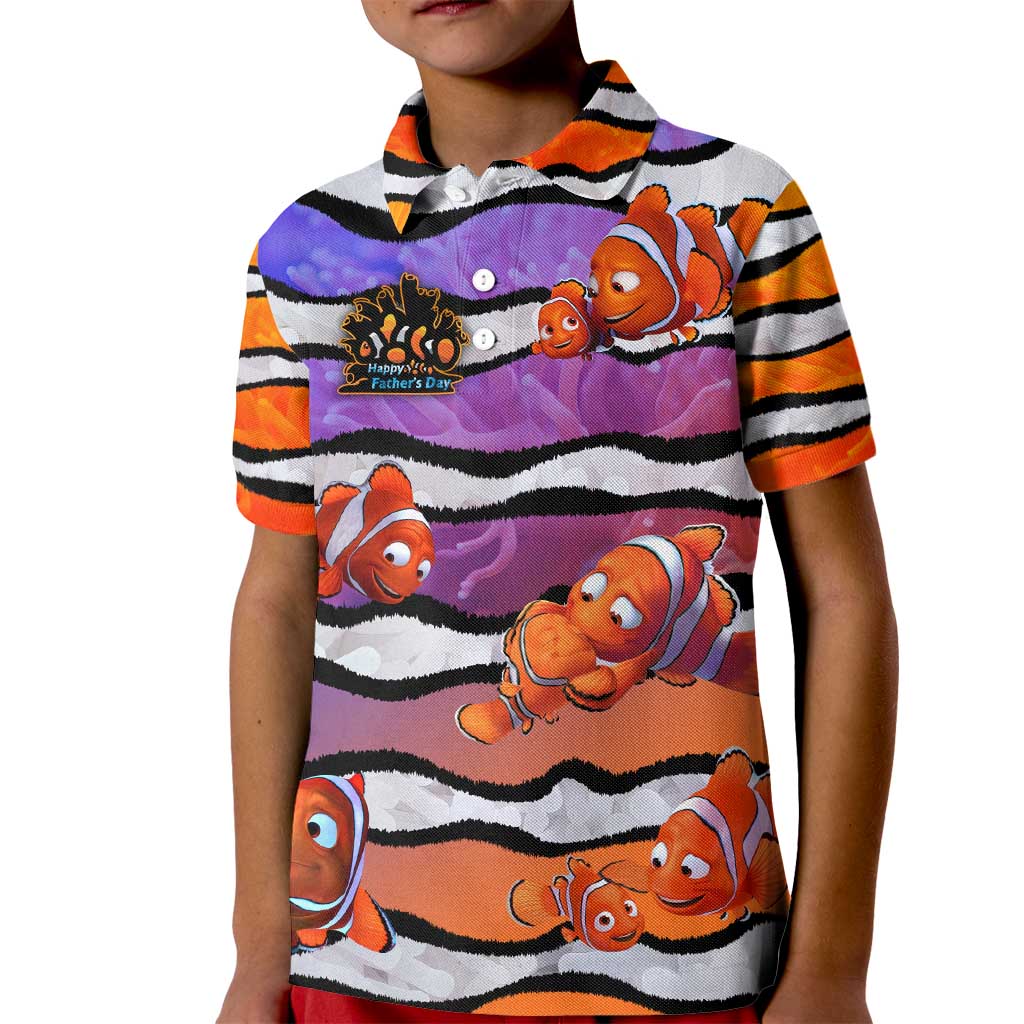 The Ocean Best Dad Kid Polo Shirt Like Marlin Happy Fathers Day To a True Hero DT02 Kid Art - Polynesian Pride