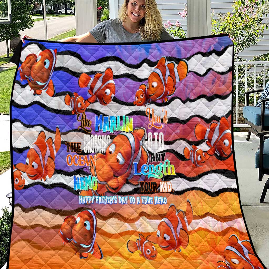 The Ocean Best Dad Quilt Like Marlin Happy Fathers Day To a True Hero DT02 Art - Polynesian Pride