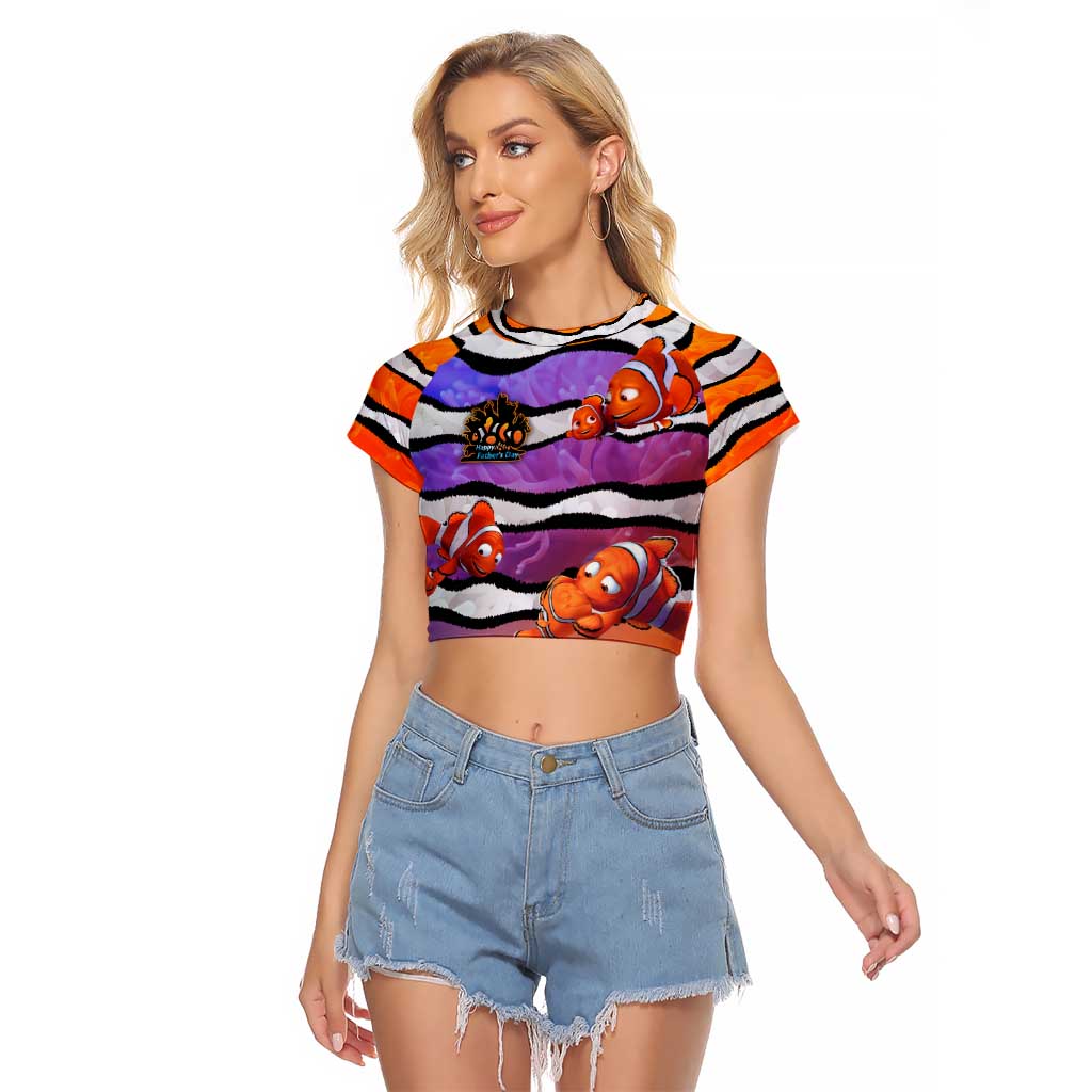 The Ocean Best Dad Raglan Cropped T Shirt Like Marlin Happy Fathers Day To a True Hero - Polynesian Pride