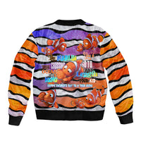 The Ocean Best Dad Sleeve Zip Bomber Jacket Like Marlin Happy Fathers Day To a True Hero DT02 - Polynesian Pride