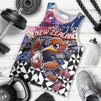 Personalized Kiwi New Zealand Rugby Men Tank Top Kiwis Mascot Tropical Pattern