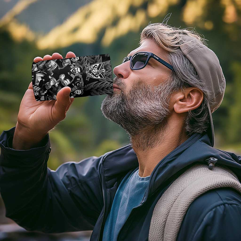 All Black Brothers Rugby 4 in 1 Can Cooler Tumbler New Zealand Maori Haka