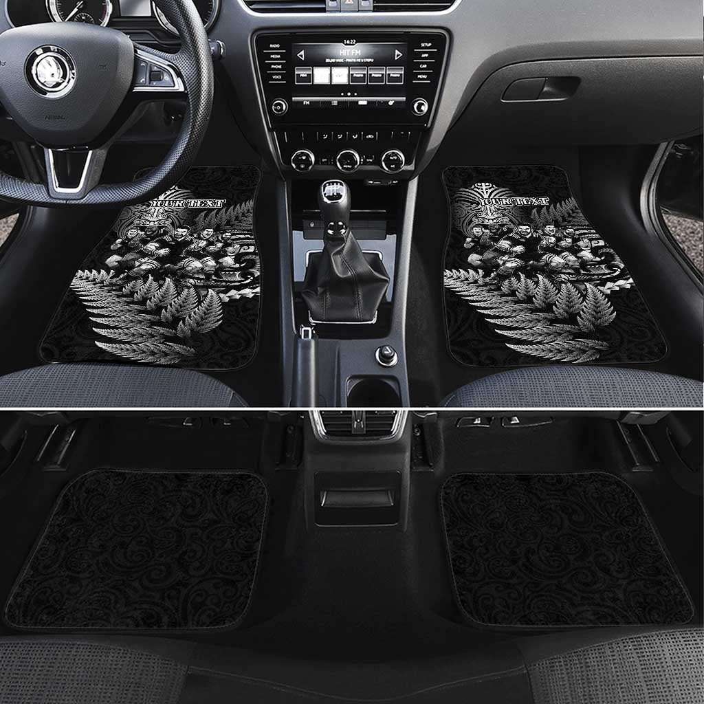 All Black Brothers Rugby Car Mats New Zealand Maori Haka