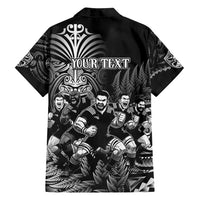 Personalized All Black Brothers Rugby Family Matching Tank Maxi Dress and Hawaiian Shirt New Zealand Maori Haka DT02 - Polynesian Pride