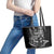All Black Brothers Rugby Leather Tote Bag New Zealand Maori Haka