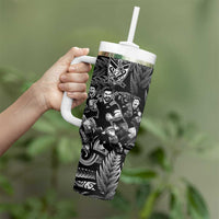 All Black Brothers Rugby Tumbler With Handle New Zealand Maori Haka