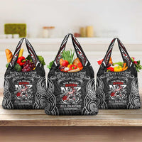 All Black NZL Rugby Champions Grocery Bag Maori Warrior DT02 3-pack One Size Black - Polynesian Pride