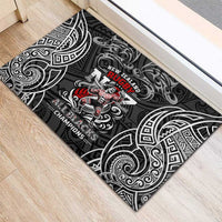 All Black NZL Rugby Champions Rubber Doormat Maori Warrior DT02 - Polynesian Pride