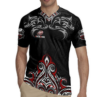 All Black NZL Rugby Champions Rugby Jersey Maori Warrior DT02 - Polynesian Pride
