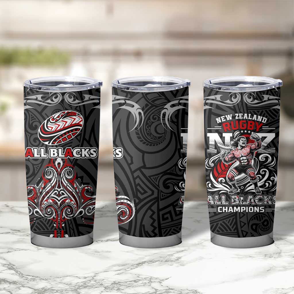 All Black NZL Rugby Champions Tumbler Cup Maori Warrior DT02 - Polynesian Pride