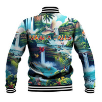 Wailua Falls Hawaii Baseball Jacket Kauai Natural Beauty